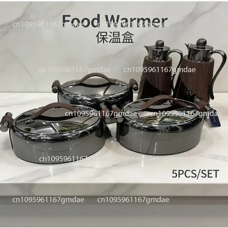 Cross-border Hot Selling Food Warmer Insulation Lunch Box with Pot Set 5PCS SET Insulation Tableware Insulation Box