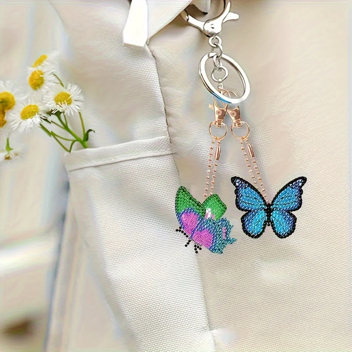 6 vlinder diamant tekenen sleu - Resin Art A Keychain recensie en prijs