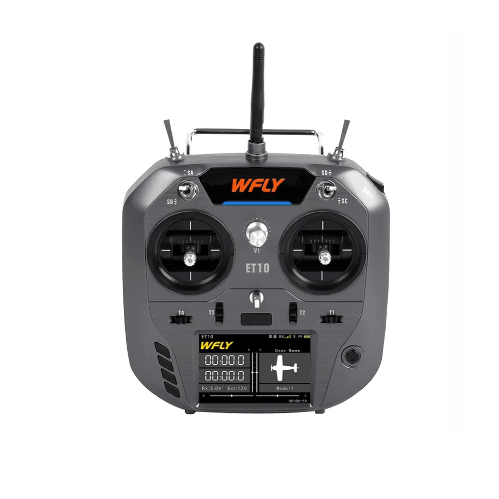 WFLY ET10 Transmitter 10CH 2.4GHz Radio Nano or Micro Interface Support CRSF ELRS TBS