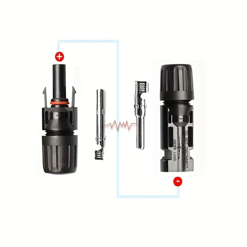 10/20/60/100PCS Photovoltaic Connectors, Solar Cable Connectors, IP67 Waterproof Adapters, DC1000V/30A Used for 2.5/4/6mm2 Cable image 4