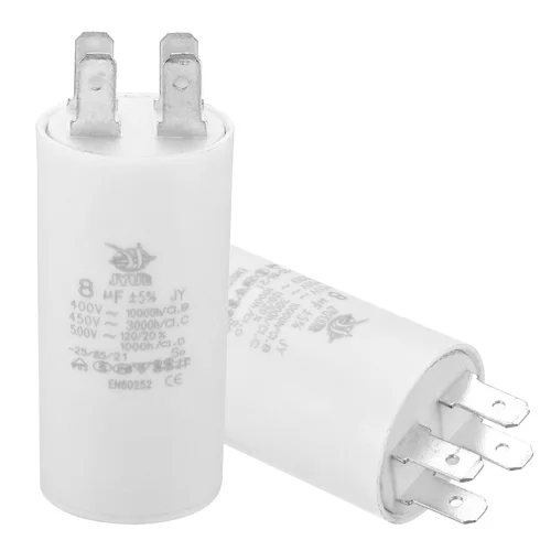 Imagen 2 del producto Condensador de funcionamiento CBB60, 8uf-100uf, CA 450V, 4 pines, 50/60Hz, cilindro de doble inserción, parte inferior para aire acondicionado, bomba de agua, Motor Star