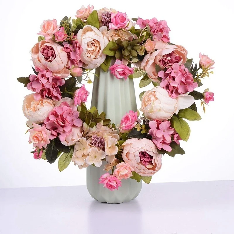 

16inch Door Wreath Spring Wreath Round Wreath For The Front Door Home Decor