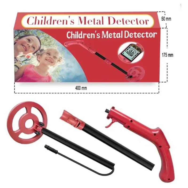 Beach treasure hunt gold detector professional 2024 new children\'s metal detector pole adjustable height handheld detectorb