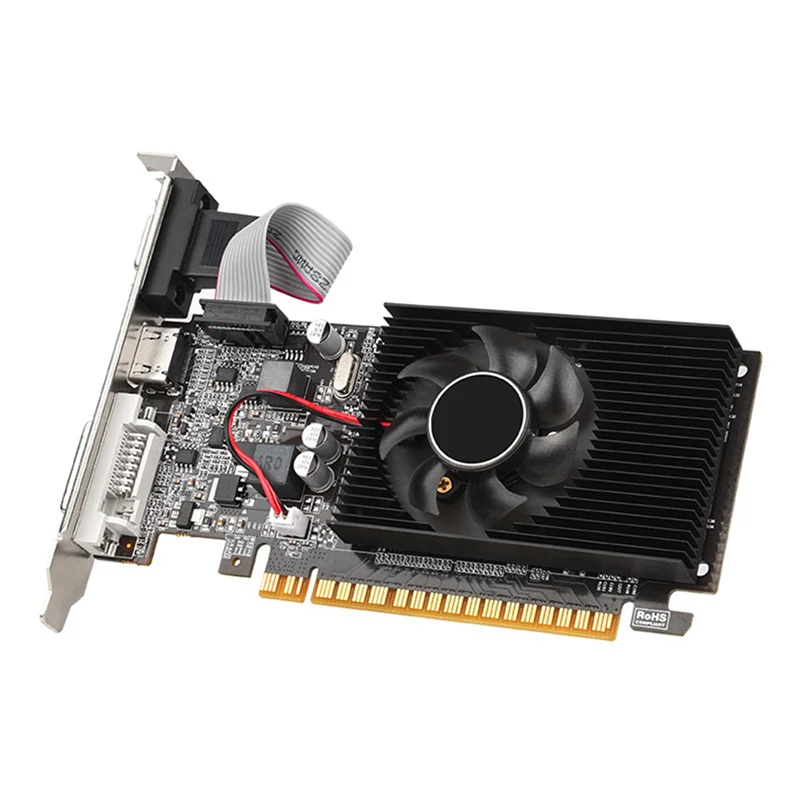 

2X GT210 1GB GDDR3 64Bit Graphics Card Pcle X16 2.0 GPU Computer Graphics Card DVI-D+VGA+HD Desktop Video Card-TCE
