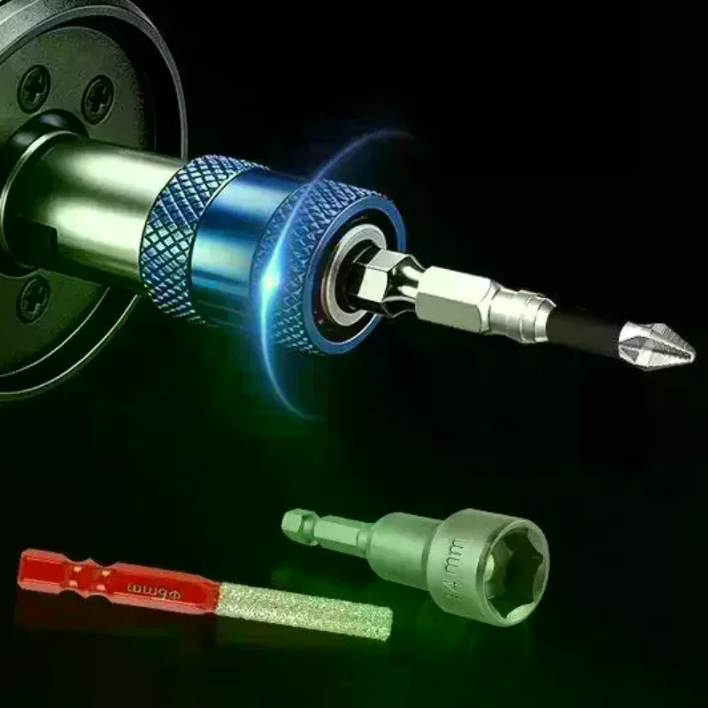 Universal Magnetic Screwdriver M10 Interface Head Bit Holder Metal Magnetizer Steel Sleeve Power Tool Position Ring Accessory