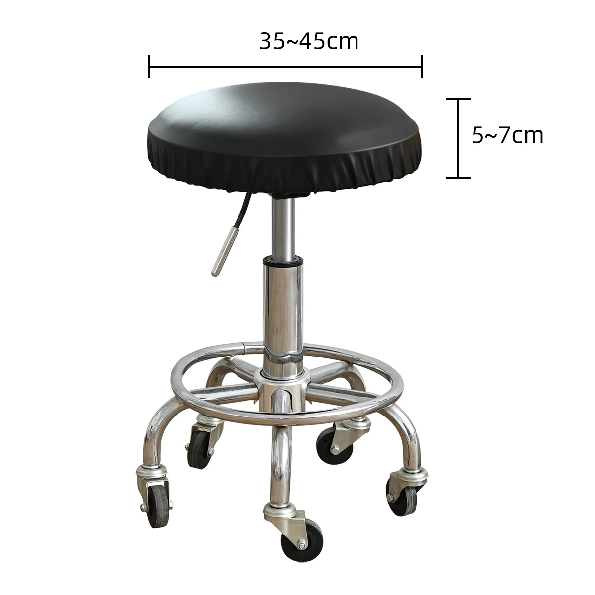 Elastic PU waterproof round stool cover bar beauty salon bar lift chair cover protective cover