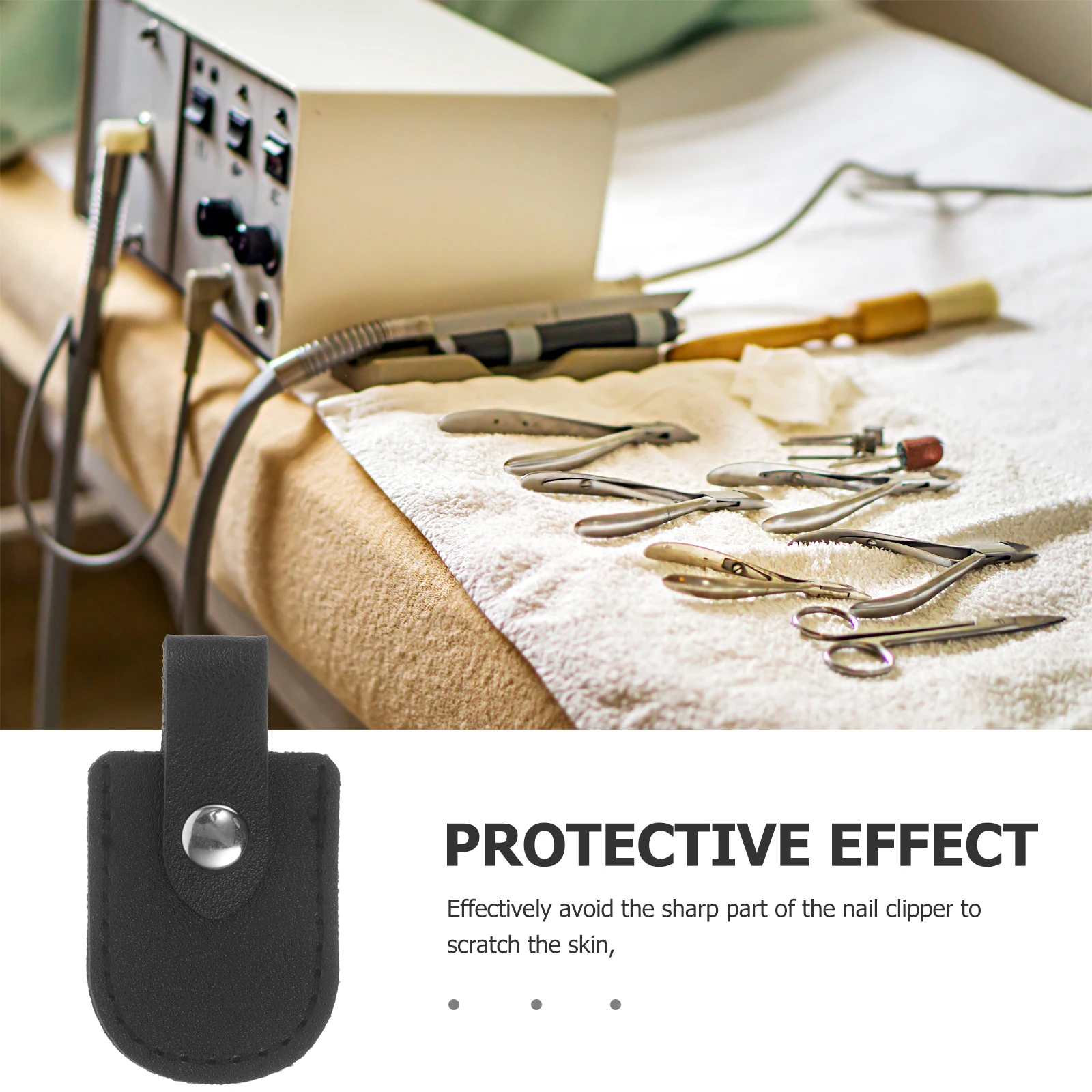 

Nail Scissor Cover PU Cuticle Nipper Sleeve Storage Bag for Manicure Pedicure Tools Protective Holder Lightweight Space Saving