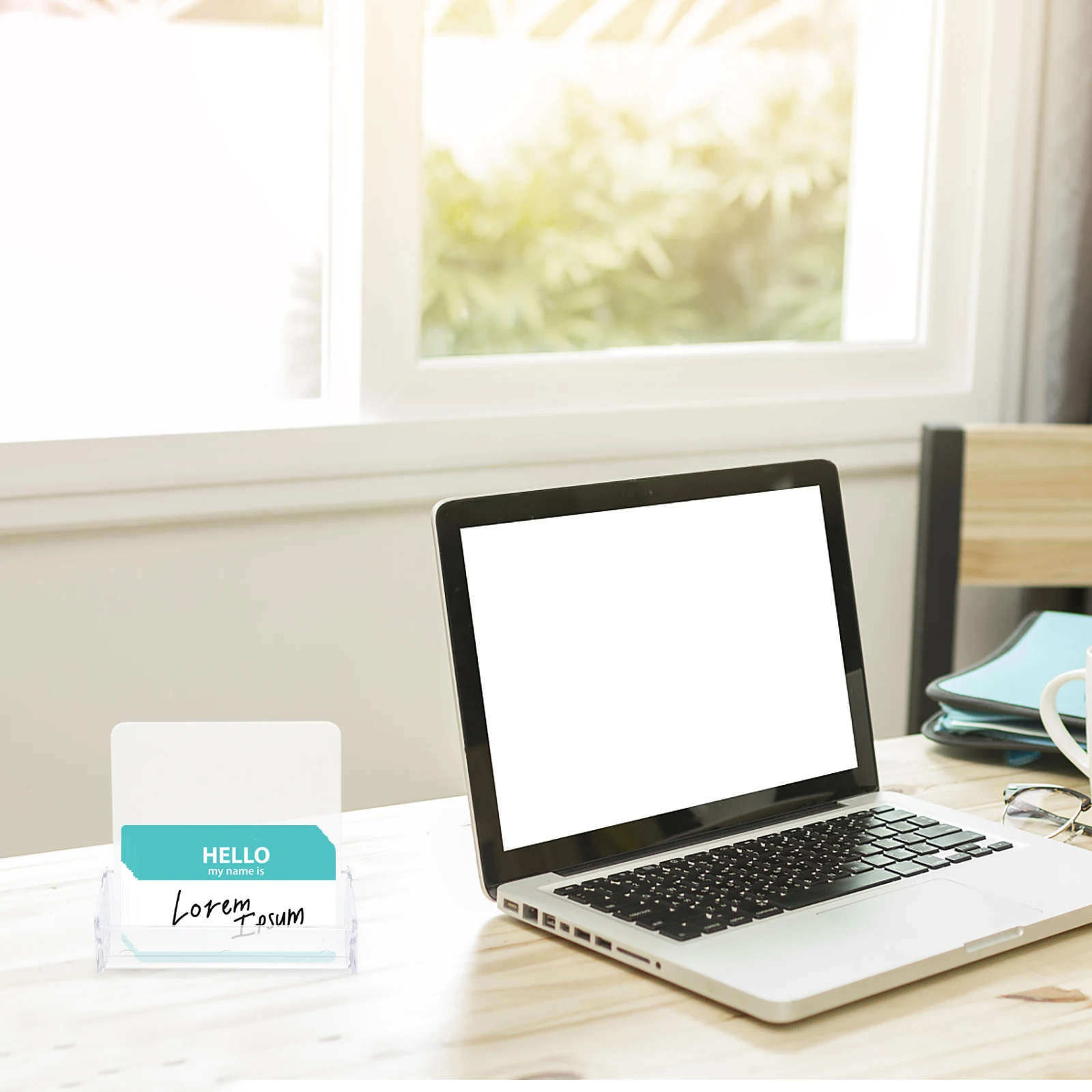 

2 Pcs Cards Business Case Desktop Accessories Storage Holder Name Plastic Business-card-holders Office