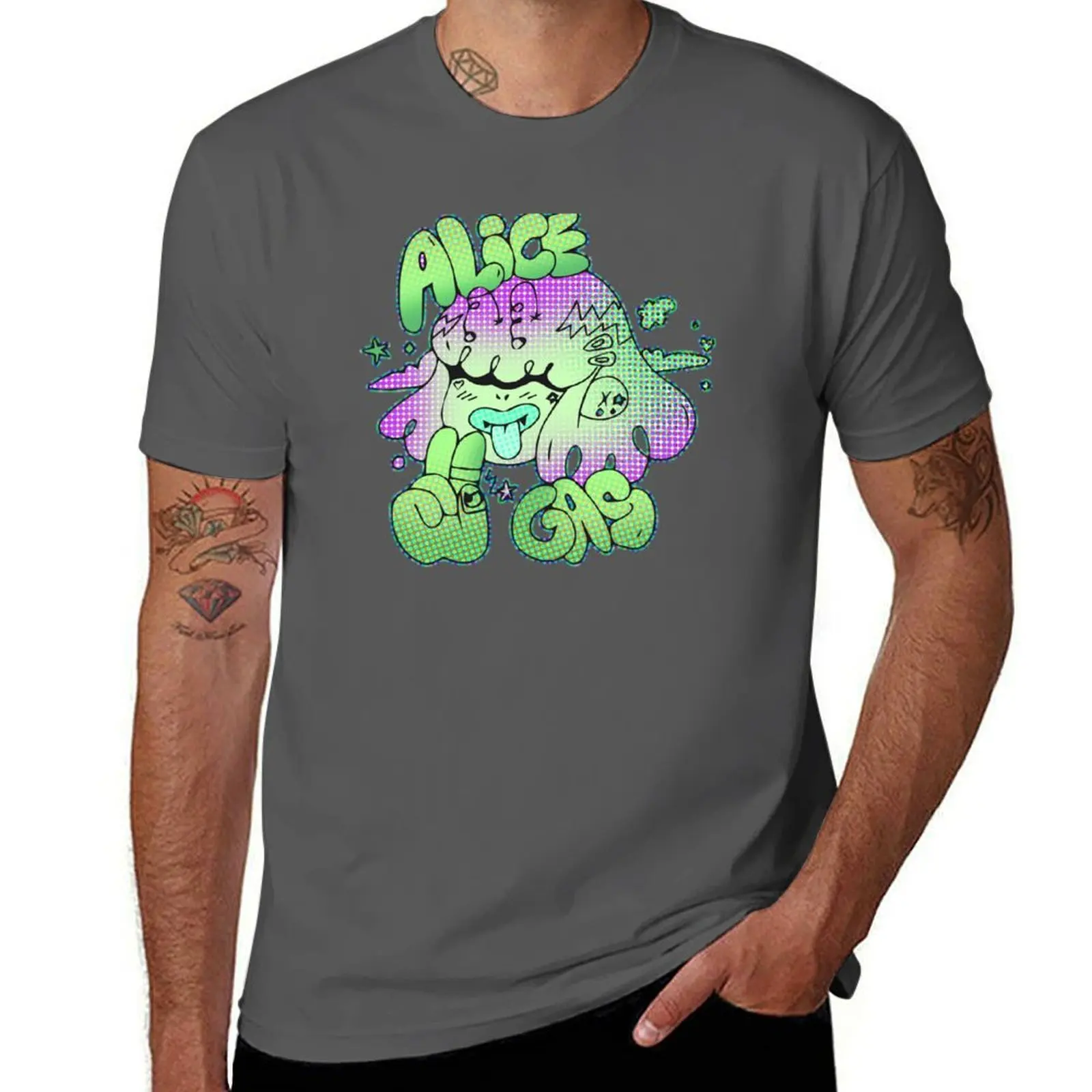 

Gas Green Alice T-Shirt Work Style Casual T-Shirt