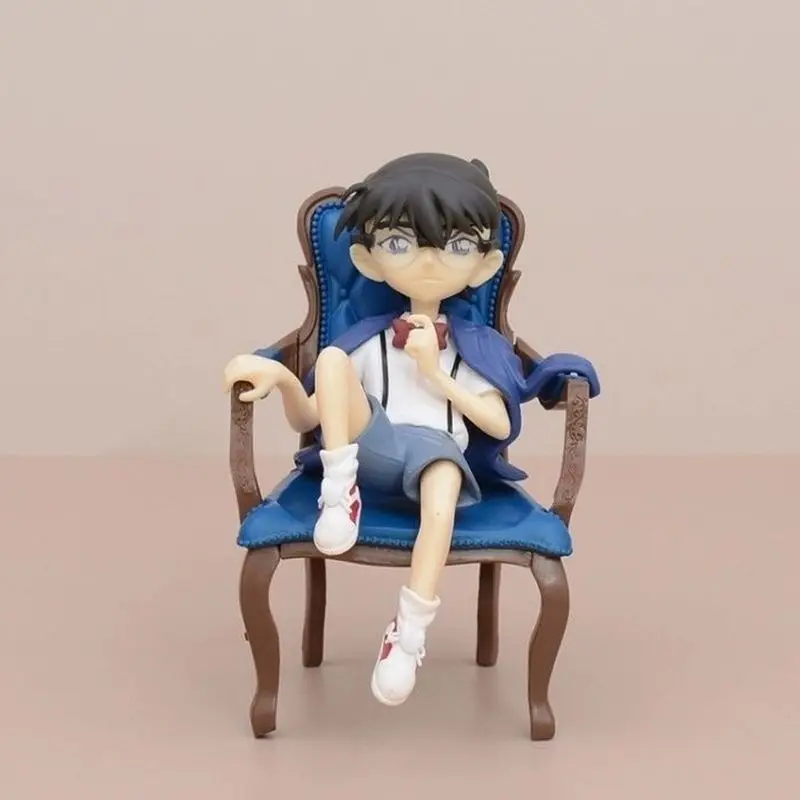 Anime Detective Conan Haibara Ai Anita Haile Sit On Chair Model Figure Toys Decoration Birthday Gifts Doll