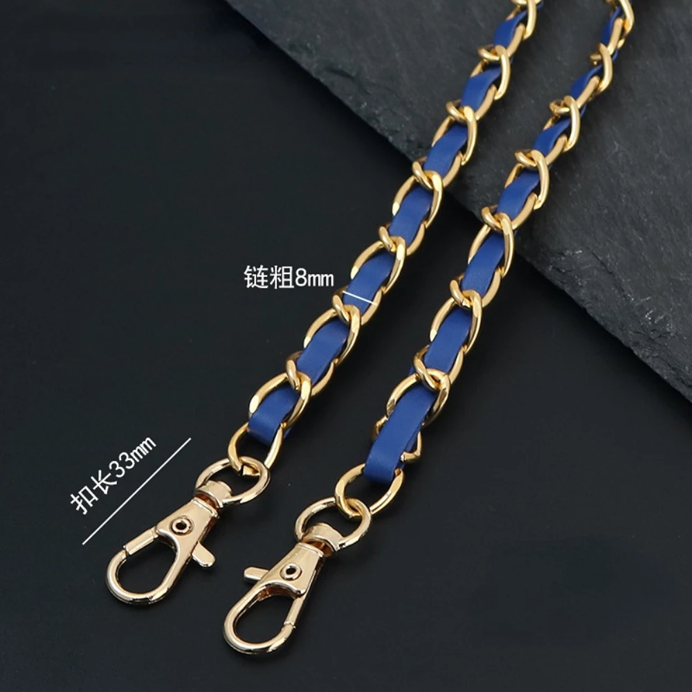 Metal Hook Buckle Aluminum Chain Shoulder Belt Bag Chain Single Shoulder Messenger Bag Chain Straps for Bags