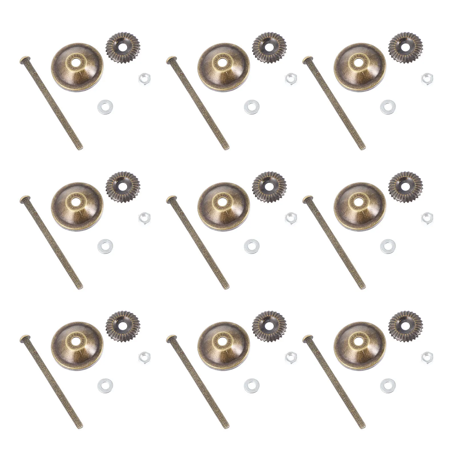 20 مجموعات خزانة مقابض سحب أجزاء قوية عملية طويلة الأمد أنيقة مقبض الباب اكسسوارات مقابض السيراميك قضبان المسمار #2