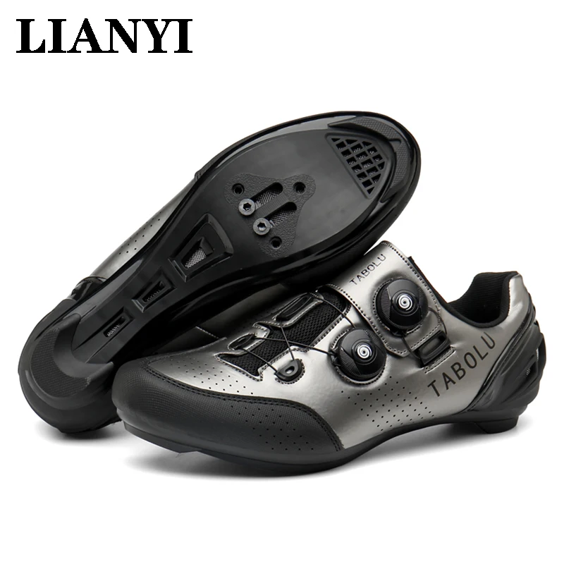 

LIANYI Summer Men's Cycling Shoes Outdoor Competition Self-Locking MTB Anti-slip Racing Mountain Bike Cross-Country Sports Shoes