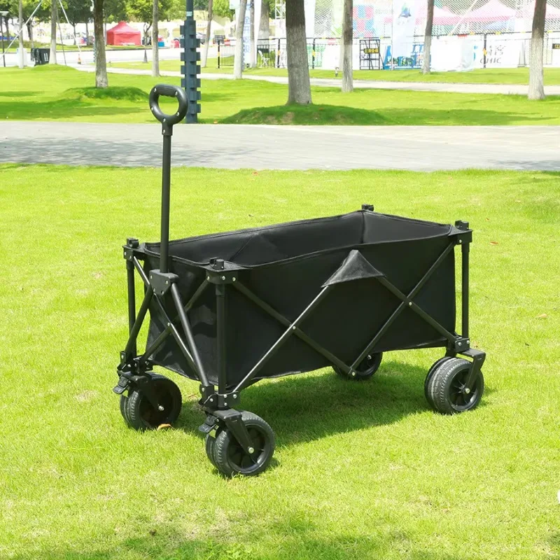 Heavy Duty Folding Camping Wagon 400L Large Capacity Outdoor Utility Cart with All Terrain Wheel for Beach Picnic and Garden Use - view 6