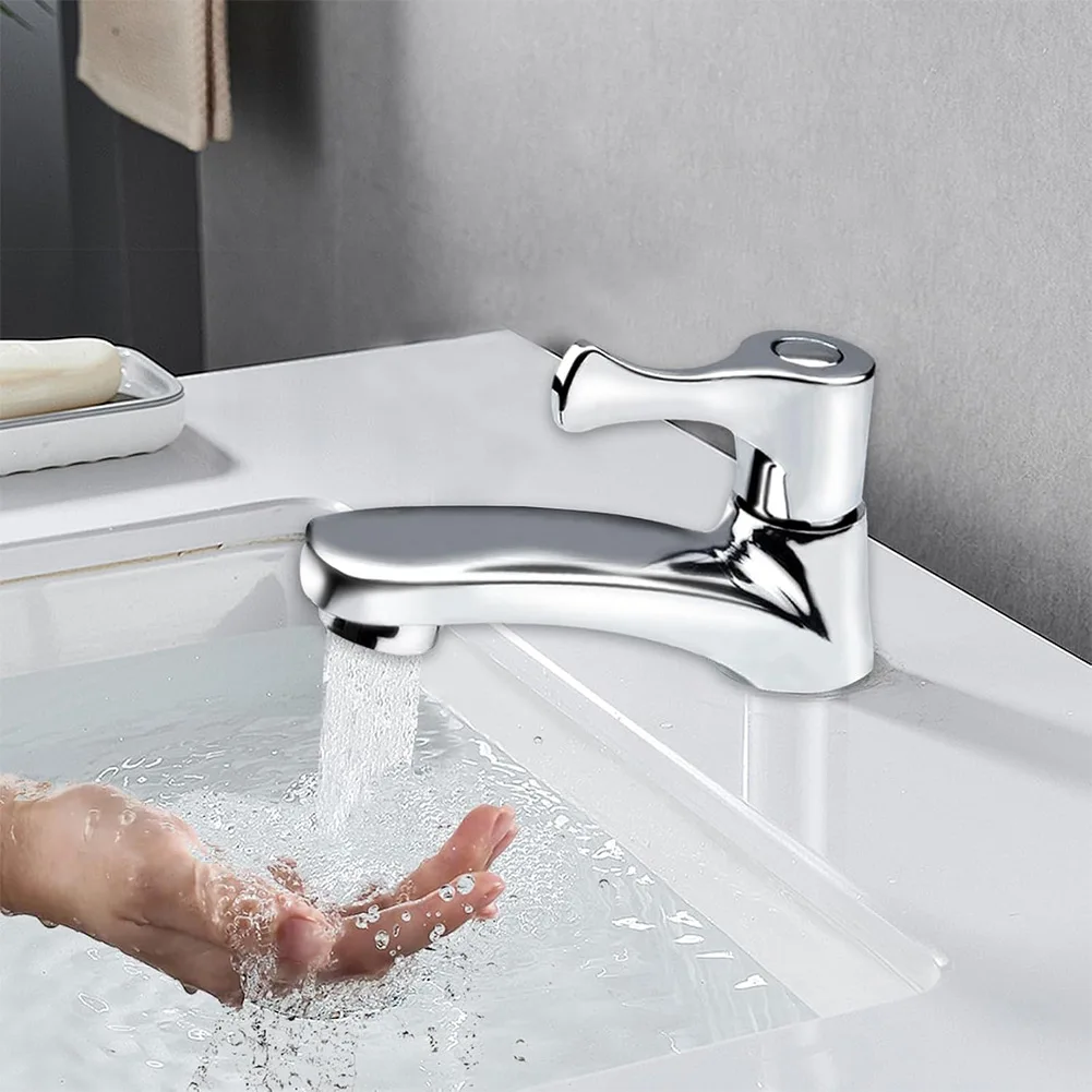 

Кран для холодной воды для гостевого туалета, ванной комнаты, кухни, из цинкового сплава, с экономичным расходом воды, современный минималистичный дизайн