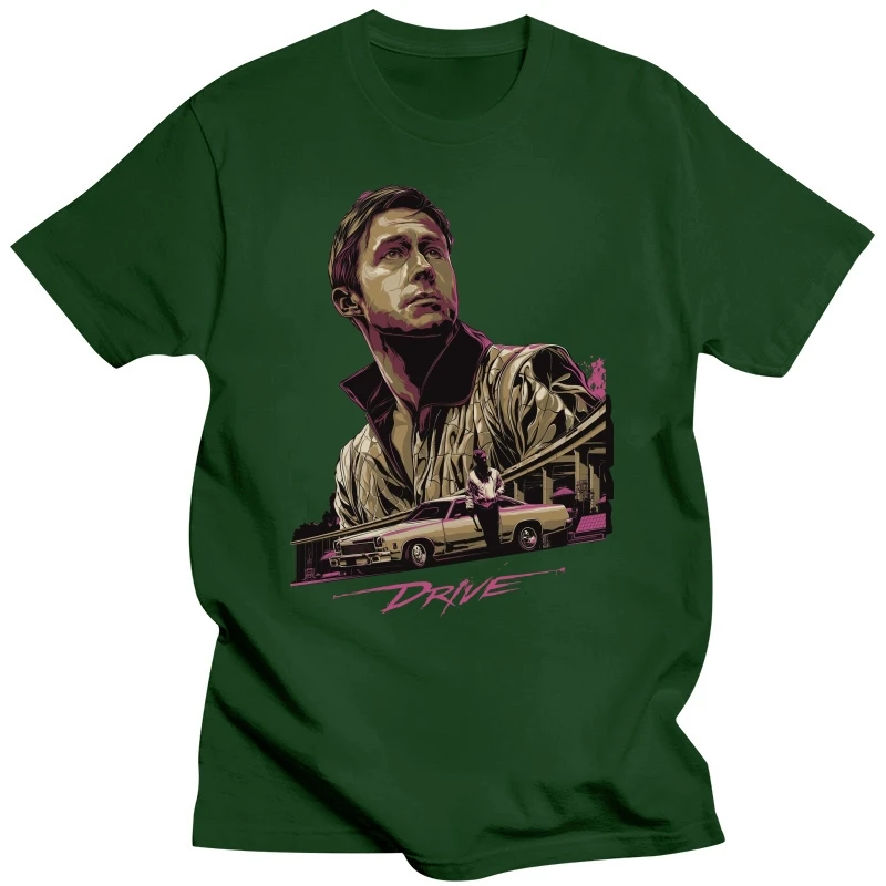 Drive Movie Ryan Gosling Driver Nightcall Culto T-Shirt Nero Tutte Taglie Nuovo