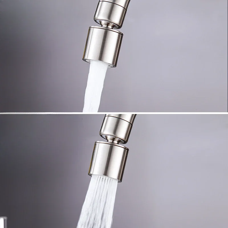 Kitchen Basin Faucet 360 Rotation Stainless Steel Material Single Handle Mixer Water Cold and Hot Ceramic Suitable For Hotel