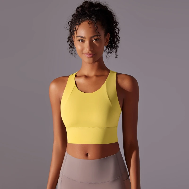 

Women's Nylon Sexy Sports Bra Top Women Tight Elastic Gym Sport Yoga Bras Crop Top Yoga Clothes Stretch Women Sports Underwear