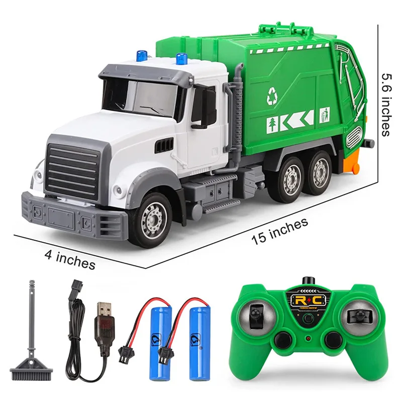 Kinderen Techniek Voertuig Speelgoed Draadloze afstandsbediening Mixer Truck Brandweerwagen Sanitaire vrachtwagen Simulatie Militair voertuig