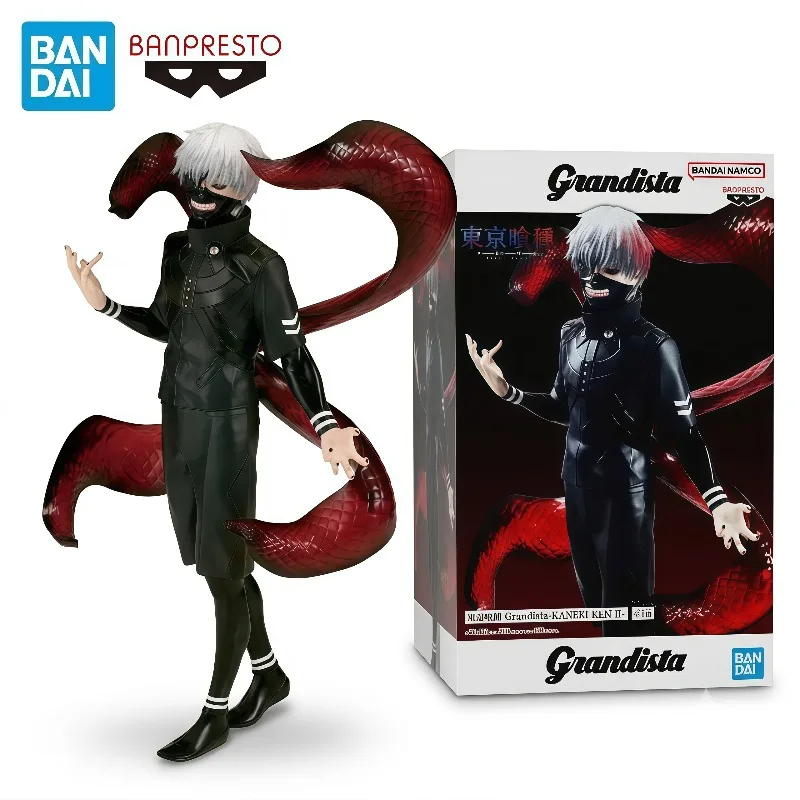 In Stock 100% Original Banpresto Grandista Tokyo Ghoul Ken Kaneki II Anime PVC Collectible Figures Desktop Home Decoration Gifts