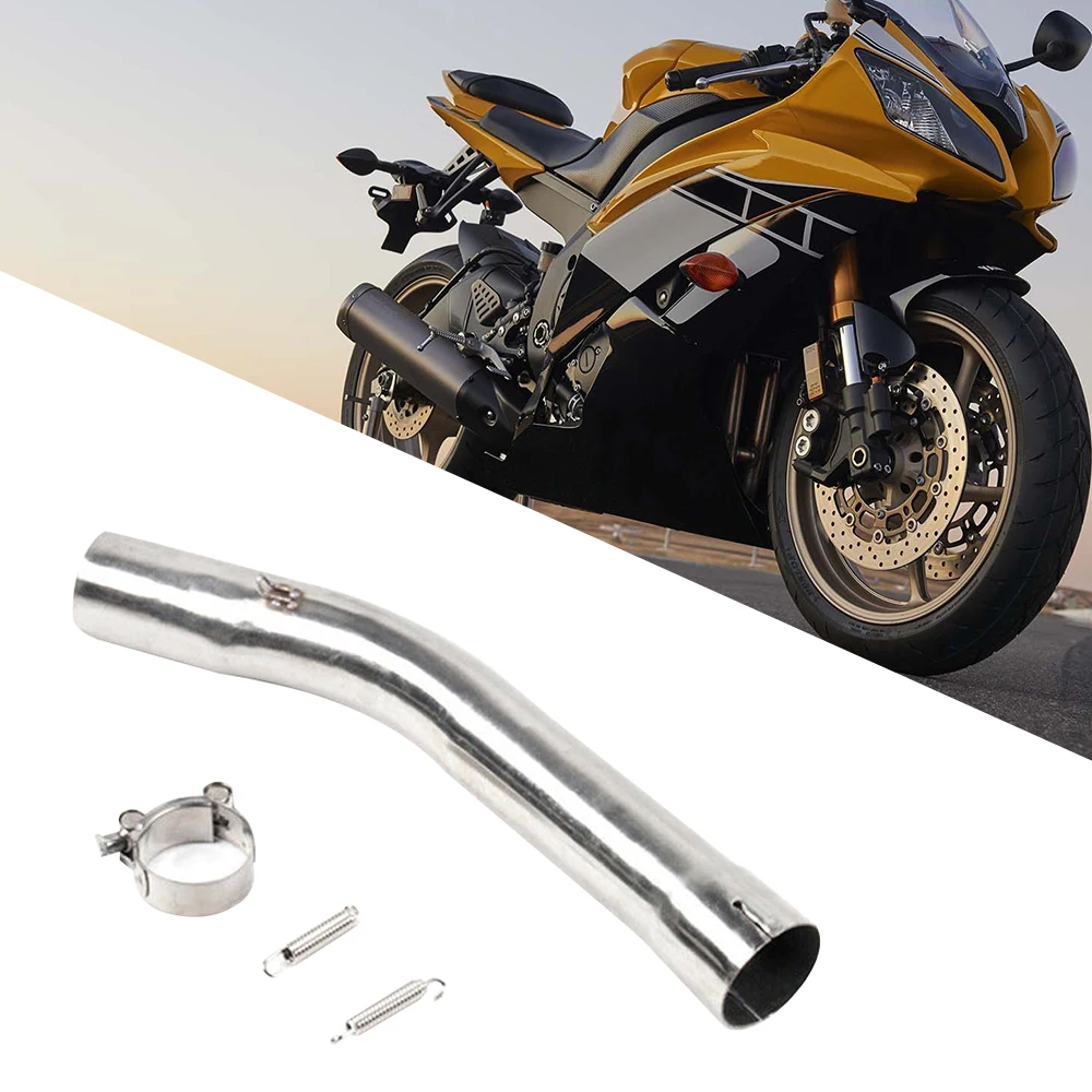 Vendita calda unica Tubo di collegamento centrale per tubo di collegamento di scarico da 51 mm per moto molto durevole per YZF-R6 1998 - 2005