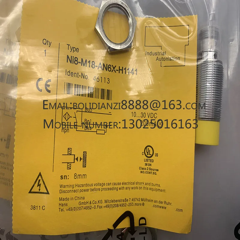 

Sensor Brand new in stock NI8-M18-AN6X-H1141 NI8-M18-AP6X-H1141 quality assurance