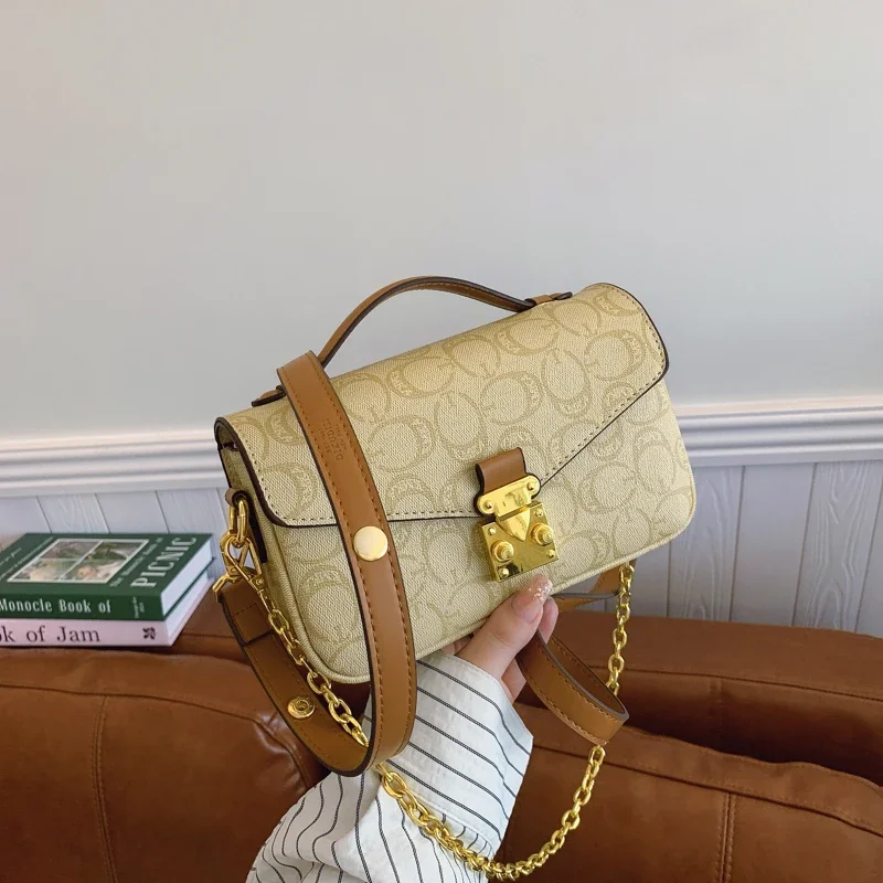 

Chic Leather Shoulder Bag For Women - Famous Designer Crossbody Handbag Ladies Tote Luxury Purse
