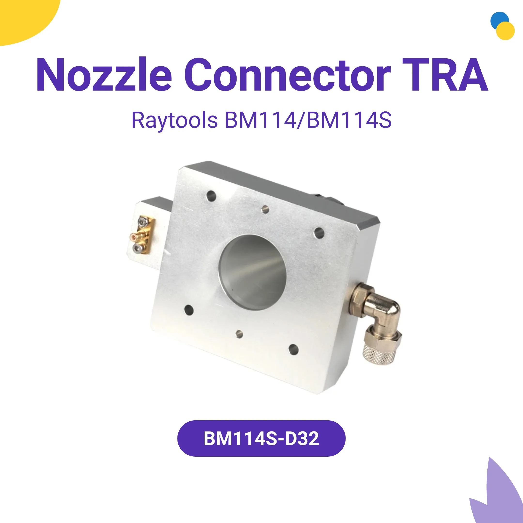 رأس Raytools BM114 الألياف فوهة الليزر موصل TRA ل Raytools BM114 BM114S رأس القطع بالليزر المسطح