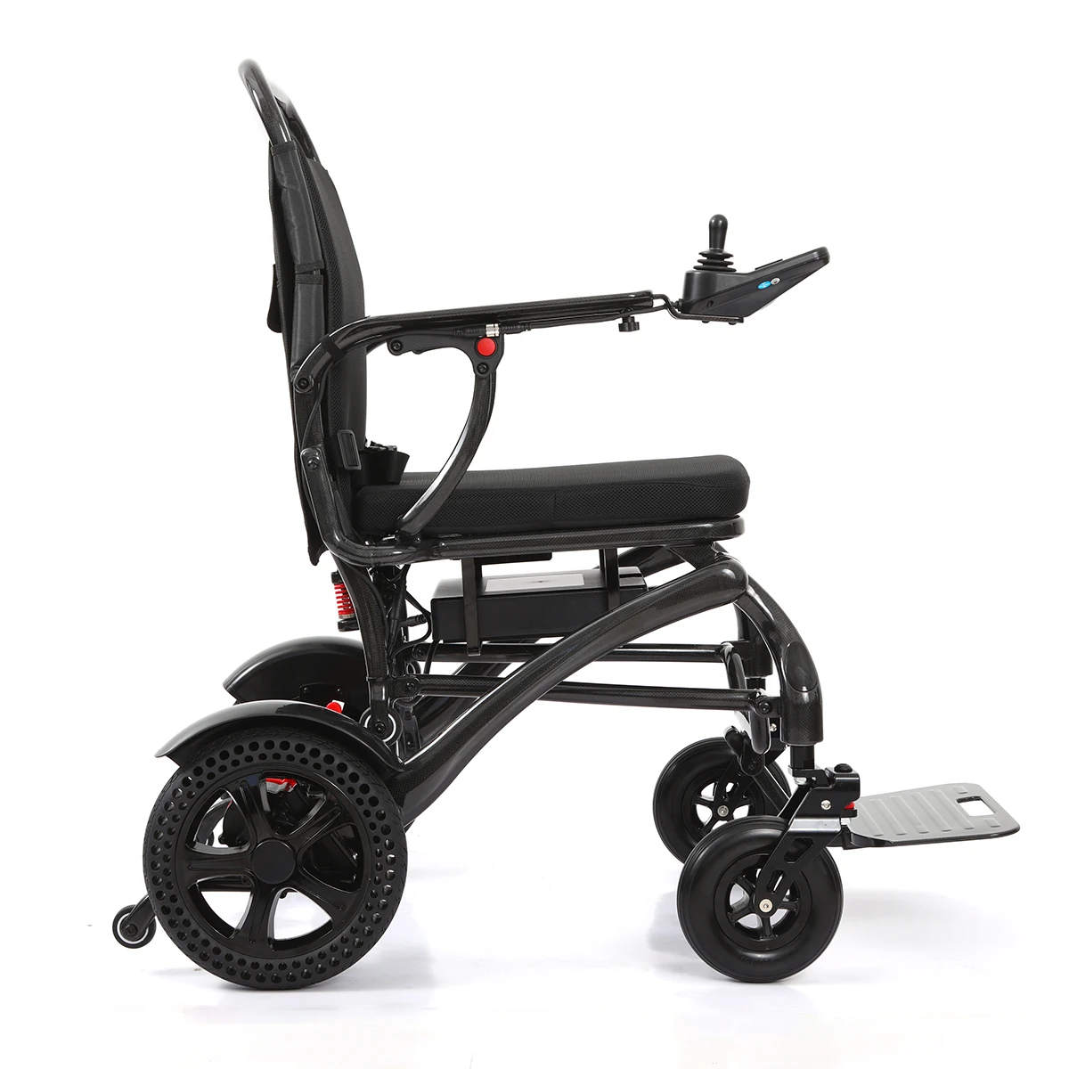 Baichen Full Carbon Fiber Electric Wheelchair 18.6KG Adult Outdoor Off-road Lightweight Foldable Portable Luxury Wheelchair