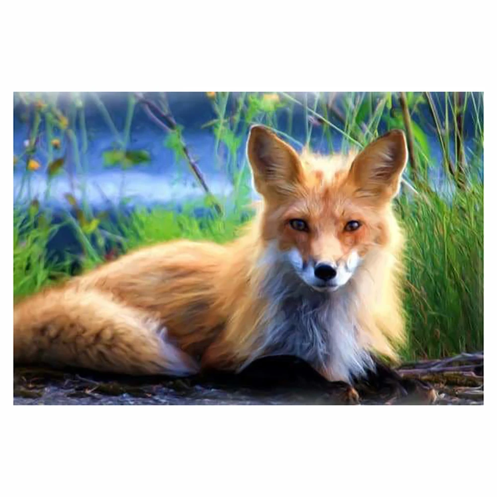 

Diamond Painting POSING FOX Animals Square/Round Rhinestone Hobby Crafts Mosaic Handmade Gifts Cross Stitch Home Decor