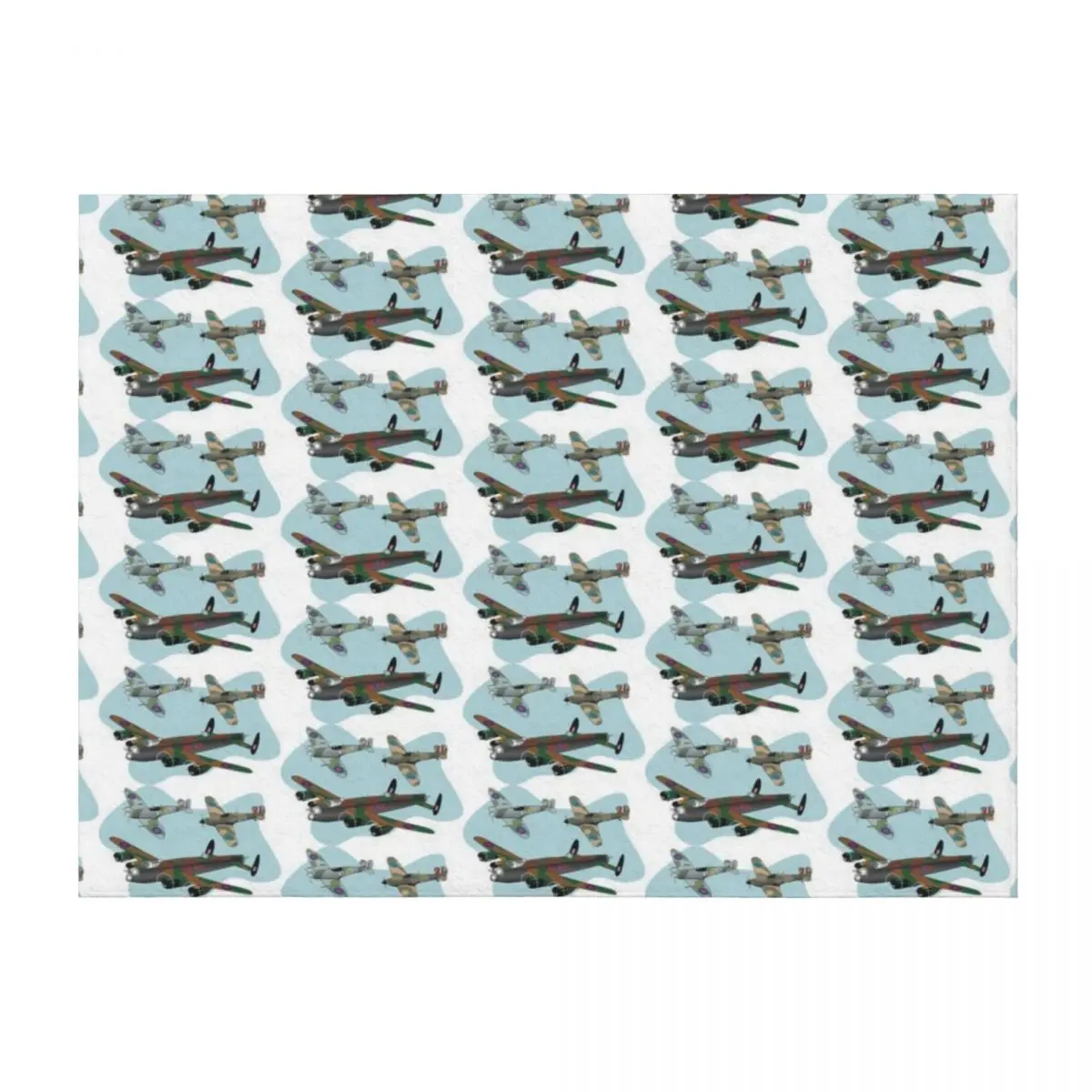 

Battle of Britain Flight - Lancaster, Spitfire and Hurricane Throw Blanket Softest Blankets For Baby Luxury Brand Blankets
