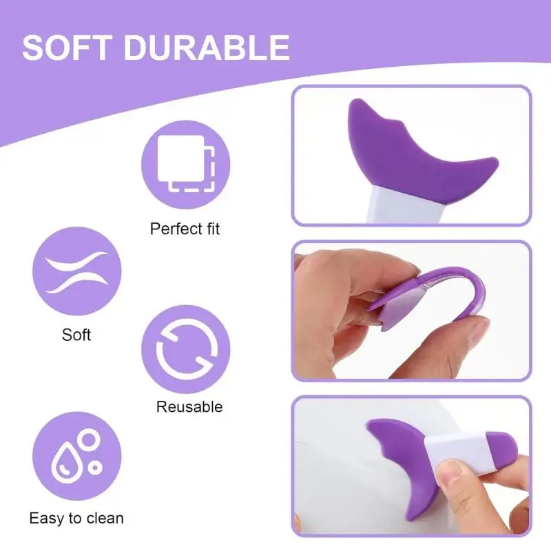 3 stücke Schönheit Hilfe für Alle Hauttypen Eyeliner Schablone Set Werkzeuge für Perfekte Eyeliner Multifunktionale Silikon Wimpern & Brauen,