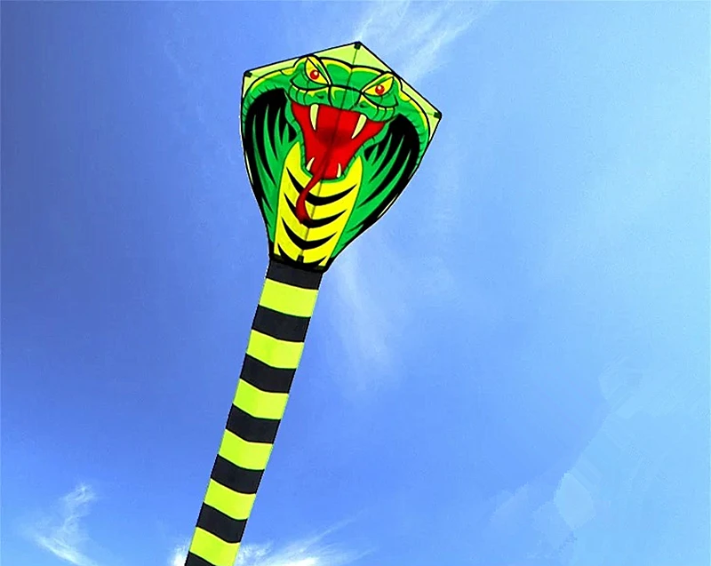 Grande cobra pipa voar corda linha de náilon pipa esportes de praia crianças pipa weifang cobra pipa esporte rei carretilha pipa diversão