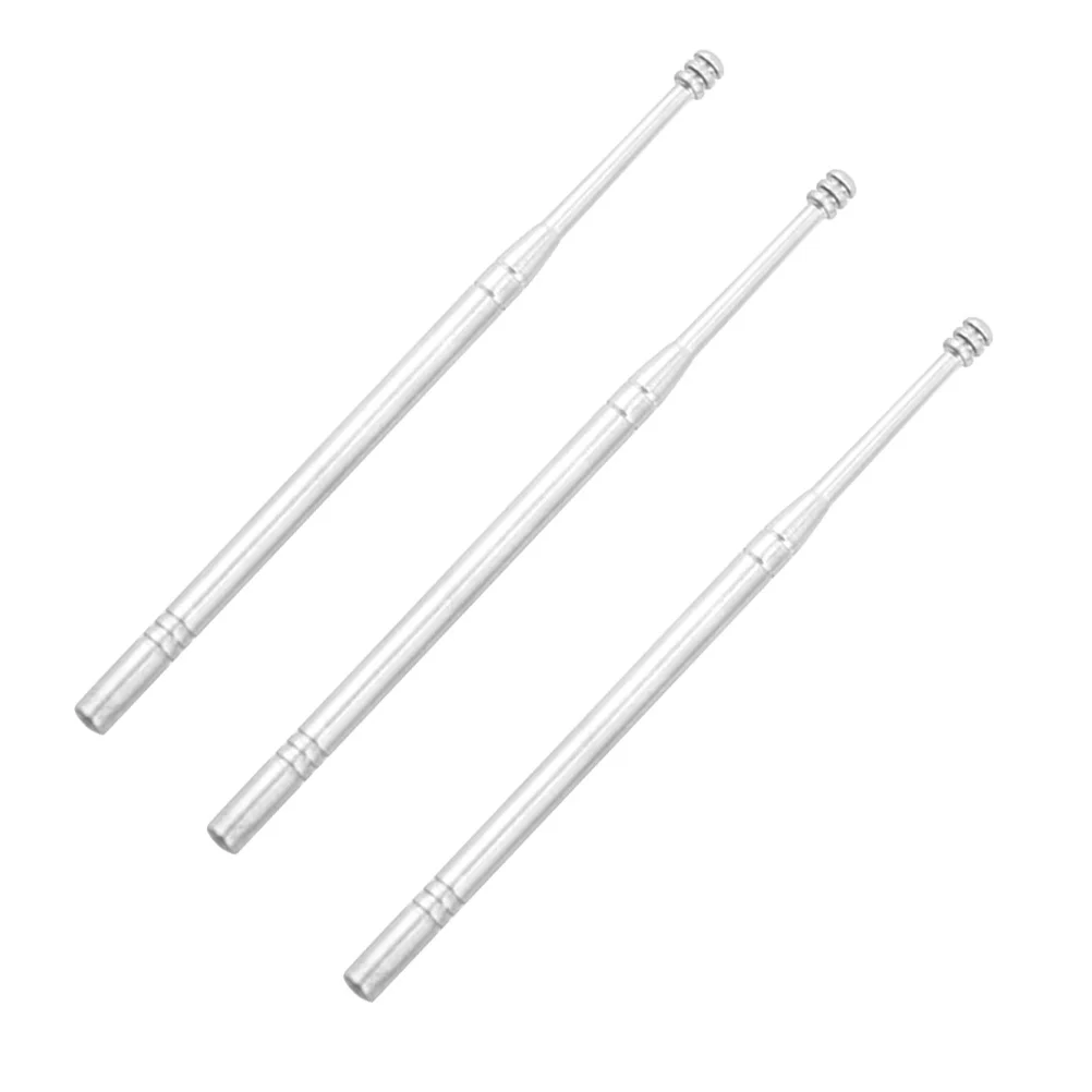 3 PCS Curette Ear Metal Cleaner Portátil Eliminación de cerumen Plata Hombres y mujeres