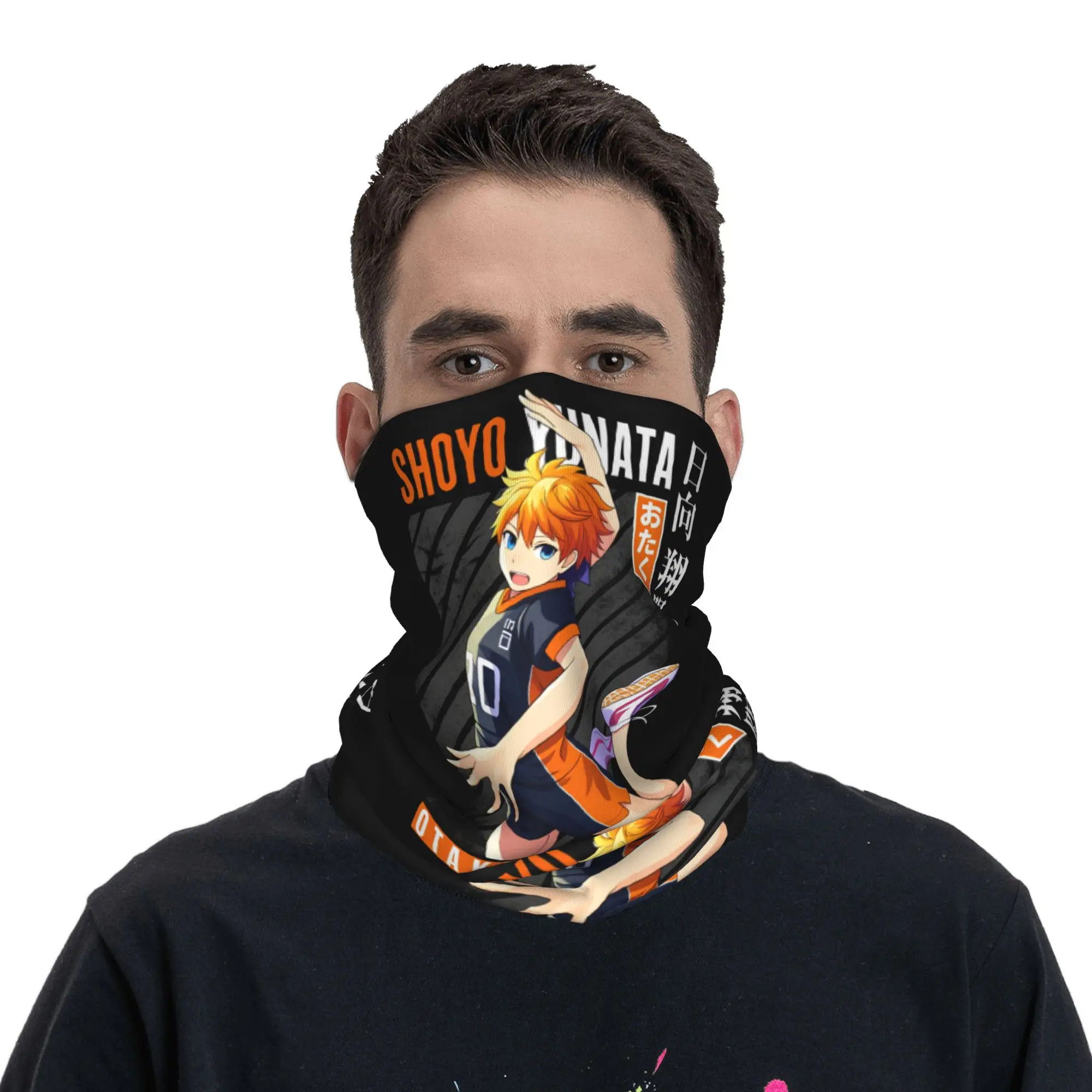 Haikyuu Manga  Bandana Neck Warmer Women Men Winter Hiking Ski Scarf Gaiter Cartoon Anime  Face Cover