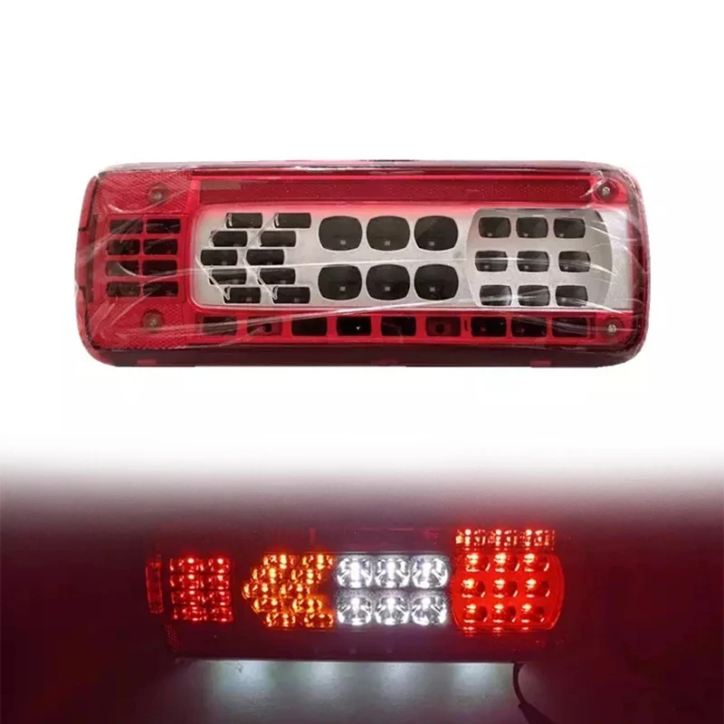 Pair 2 x LED REAR LIGHTS TAIL LAMPS FOR VOLVO TRUCK FH12 FM12 FH16 WITH TWO PLUGS OEM 20507623 20425728