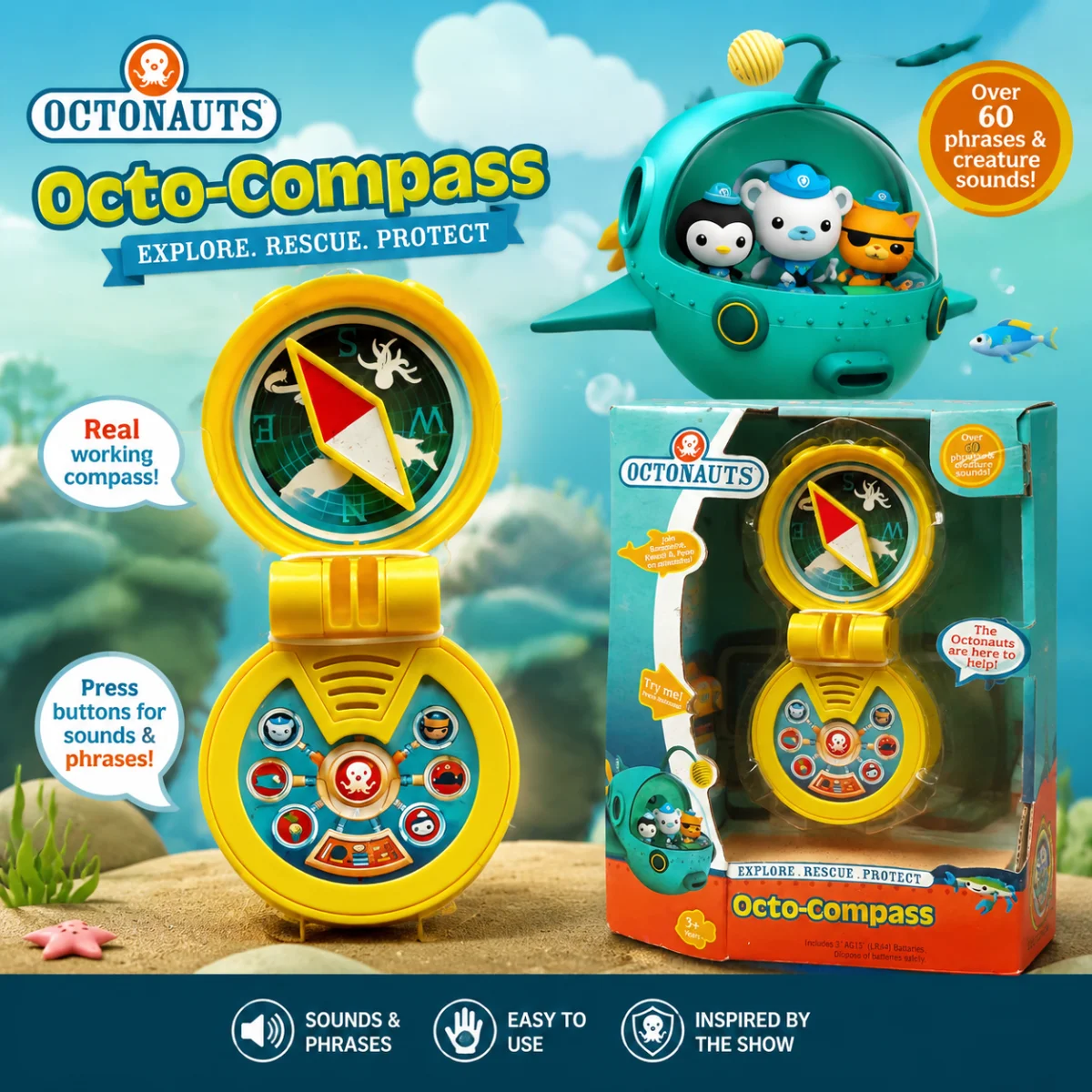 Vintage Octonauts Electronic O - огляд і ціна Vintage Collection Playset