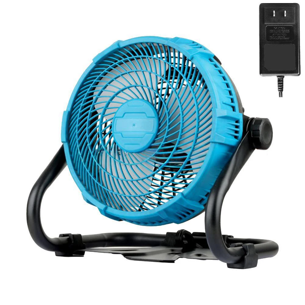 Ventilador de acampamento portátil alimentado ventilador de chão de mesa para makita 18v 20v bateria de lítio (sem bateria) ventilador recarregável resistente de 12 polegadas