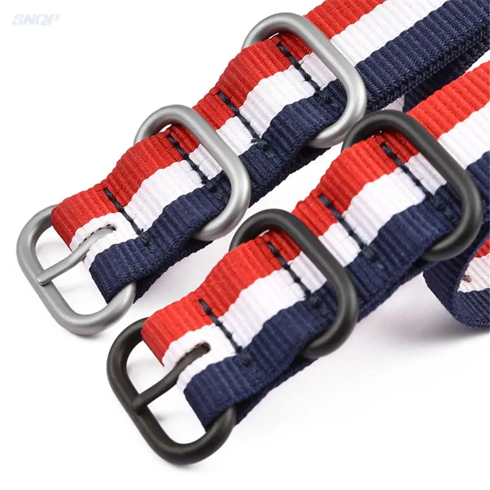 النايلون قماش حزام ساعة اليد 20 مللي متر 22 مللي متر الرجال النساء الرياضة سوار المعصم حلقة مشبك الفرقة ل أوميغا سايكو كاسيو