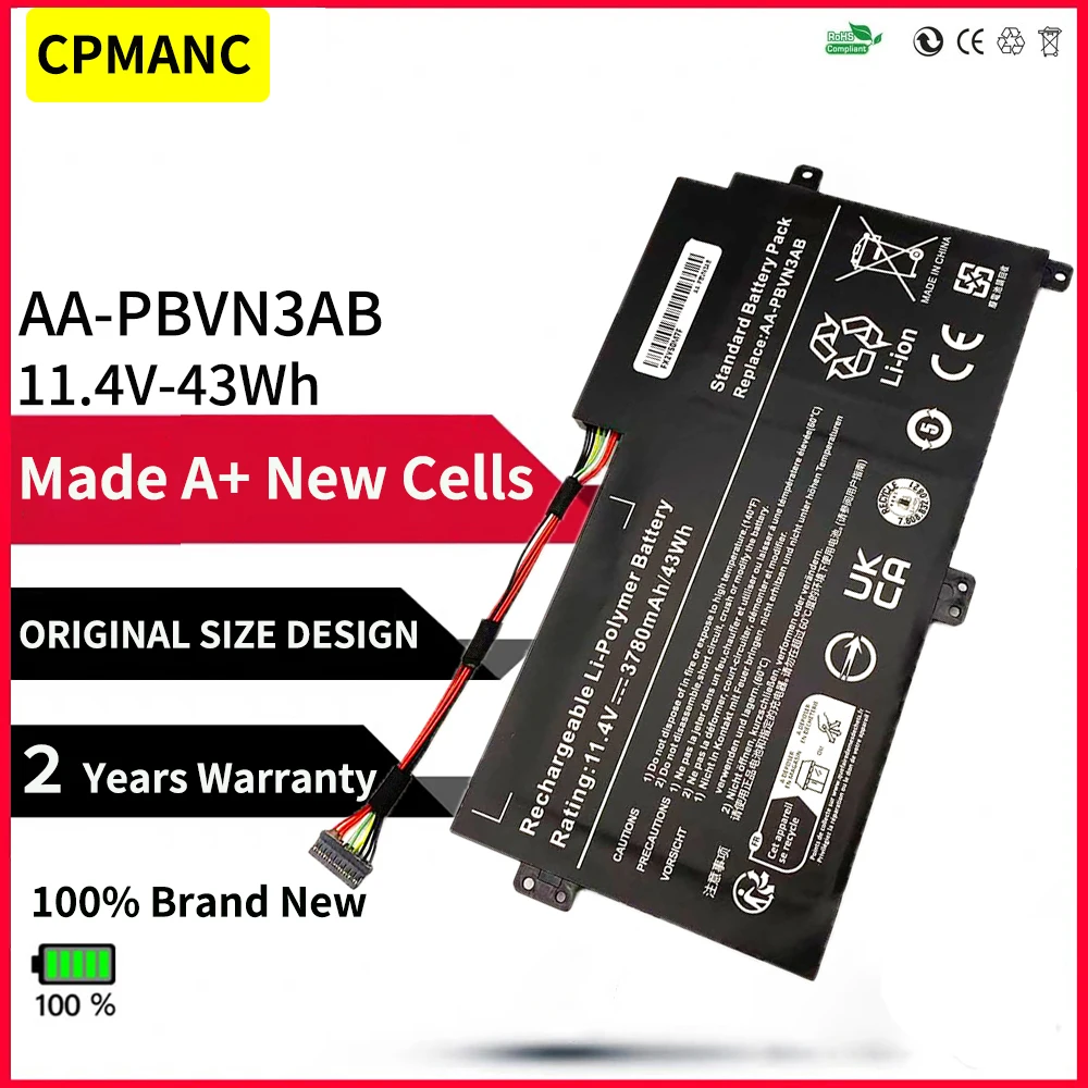 CPMANC Laptop battery for Samsung AA-PBVN3AB Np470 NP51OR5E NP510R5E Ba43-00358a NP370R4E Np510 NP370R5E 1588-3366 np450r5e
