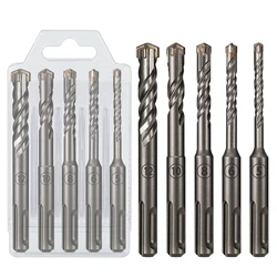 5PCS Concrete SDS Plus Drill Bit Set 110mm Carbide Drill Bit for Wall Brick Block Impact Electric Hammer Masonry Drilling Bits