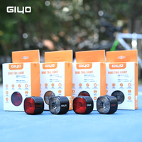 GIYO Cycling Safety Rear Light MTB 7 Colors Smart Brake Sensing IP66 Waterproof Bicycle Taillight USB Rechargeable Bike Lamp