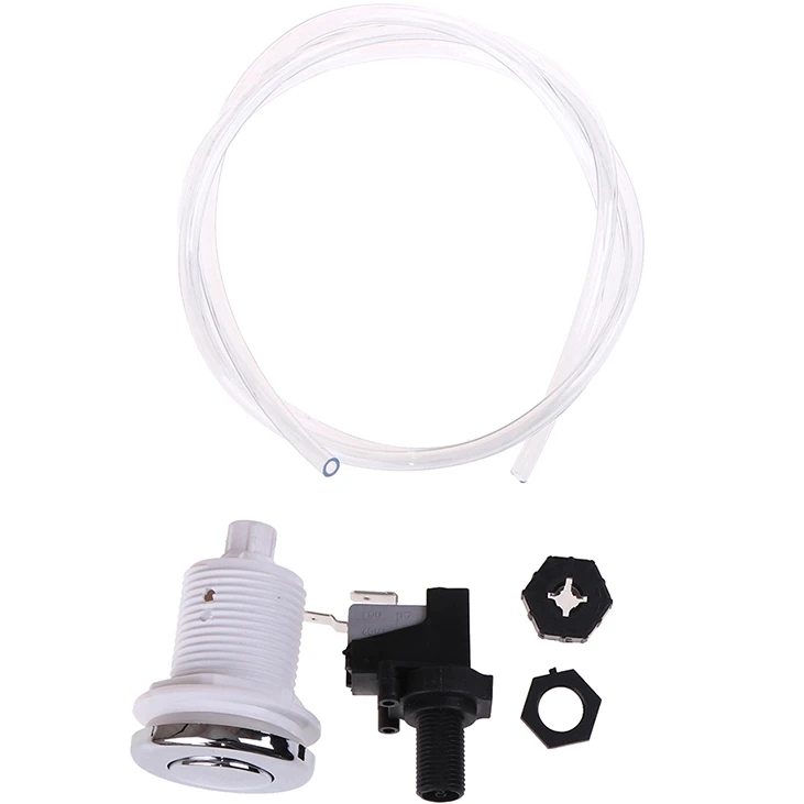 1 set 16A Push Air Button Switch Food Waste Disposal Bathtub Massage Chair Switch