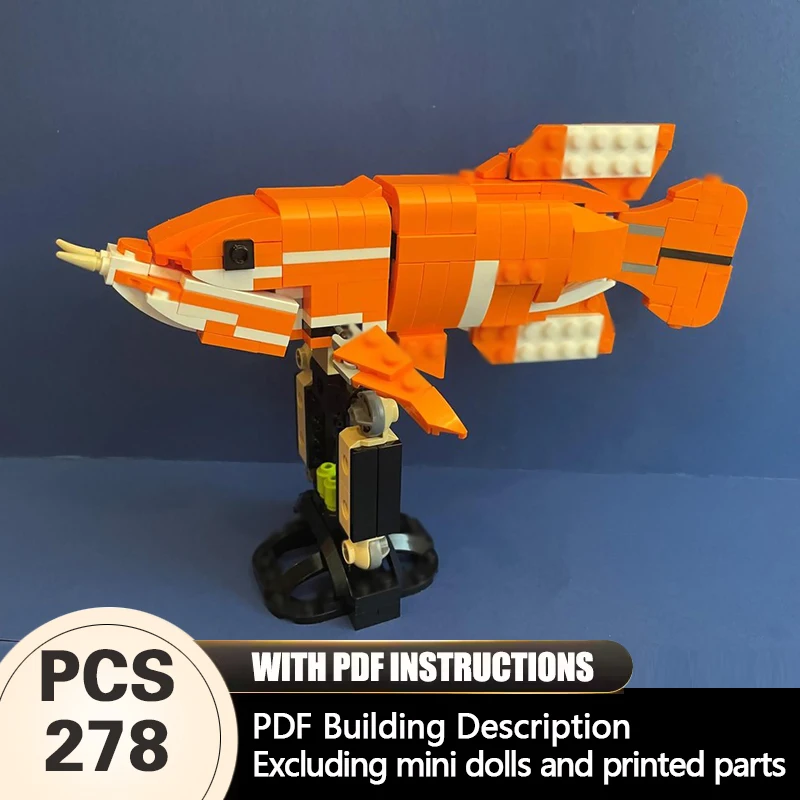 

Creators Animal Series Model MOC Building Bricks Marlin Modular Technology Gifts Holiday Assemble Children Toys Suit