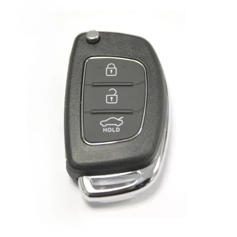 

For Hyundai I10 I20 I40 IX35 Santa Fe Remote Fob RFC 3 Button Flip Key Case Car Key Shell Case 3 Button Case