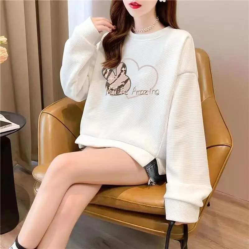 بلوزات نسائية مقصوصة أساسية جديدة في 2000s ملابس الشارع اليابانية غير رسمية Y2k دروبشيبينغ شق بلوفر نسائي مع أورينت On