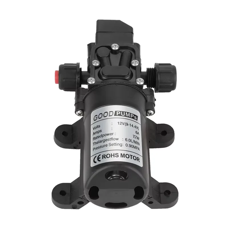 AUTO Membran-Wasserpumpe mit Automatischem Flussregler 6L/Min 12V 130PSI Kleine Sichere Hochdruck-Selbstansaugende Pumpen