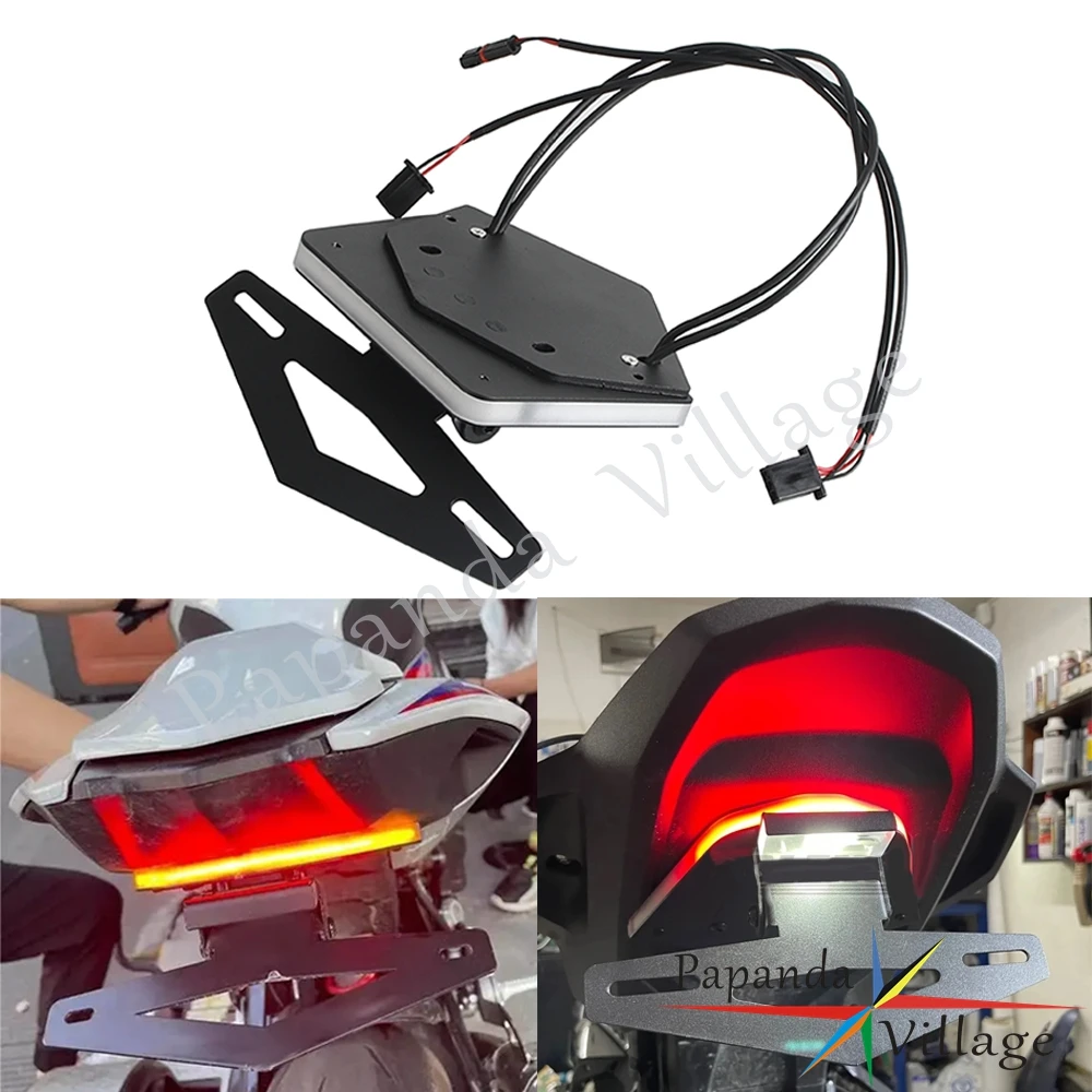 

Taillight Aluminum NEW For BMW S1000RR S1000 RR 2023-2024 S1000R Motorcycle Integrated License Plate LED Light Turn Signal Light