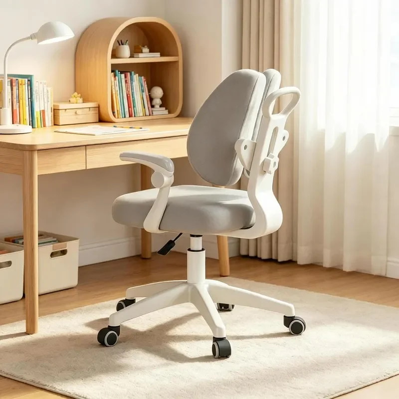for Modern Simple Study Chair Lifting Home Student Writing  Study Office Computer Sedentary Back