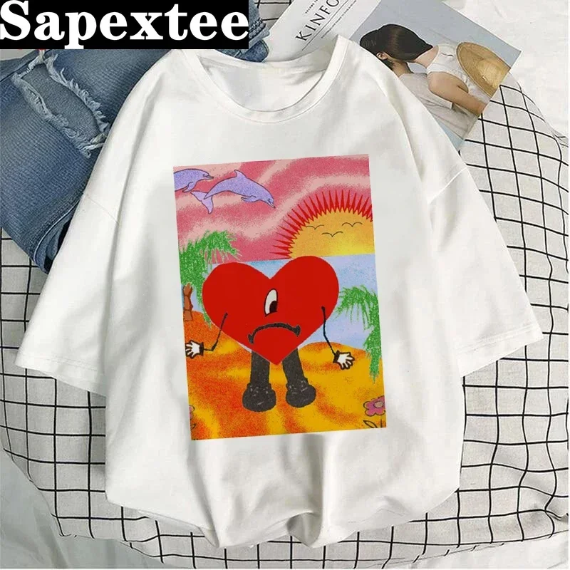 

Bad Bunny UN VERANO SIN TI clothes t shirt men 2024 couple clothes t shirt harajuku kawaii clothes tees women